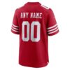 San Francisco 49ers Custom Jersey - Scarlet, Limited Replica Fan Edition