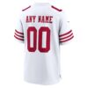 San Francisco 49ers Game Custom Player Jersey - White, Limited Replica Fan Edition