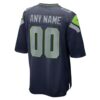 Seattle Seahawks 50th Season Team Custom Game Jersey - College Navy, Limited Replica Fan Edition