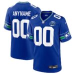 Seattle Seahawks  Custom Game Jersey – College Navy, Limited Replica Fan Edition
