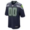Seattle Seahawks Custom Game Jersey - College Navy, Limited Replica Fan Edition