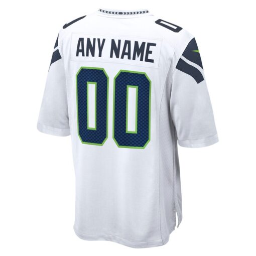 Seattle Seahawks  Custom Game Jersey – White, Limited Replica Fan Edition