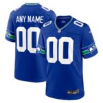 Seattle Seahawks  Custom Game Jersey – College Navy, Limited Replica Fan Edition
