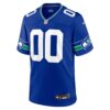 Seattle Seahawks Throwback Custom Jersey - Royal, Limited Replica Fan Edition