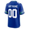 Seattle Seahawks Throwback Custom Jersey - Royal, Limited Replica Fan Edition
