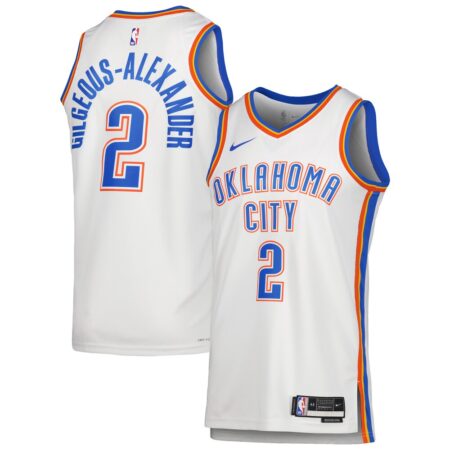 Shai Gilgeous-Alexander Oklahoma City Thunder Unisex Swingman Jersey – Association Edition – White, Limited Replica Fan Edition