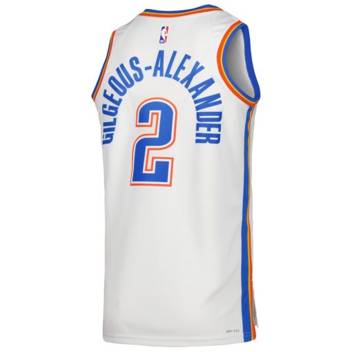 Shai Gilgeous-Alexander Oklahoma City Thunder Unisex Swingman Jersey – Association Edition – White, Limited Replica Fan Edition