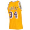 Shaquille OoNeal Los Angeles Lakers Mitchell & Ness 199697 Hardwood Classics Swingman Jersey - Gold, Limited Replica Fan Edition
