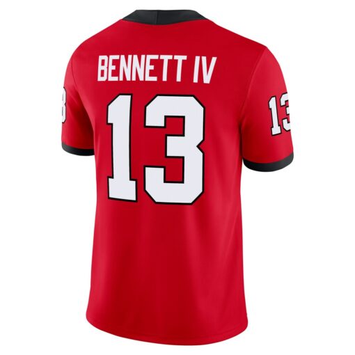 Stetson Bennett Georgia Bulldogs Nike Player Game Jersey – Red, Limited Replica Fan Edition
