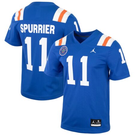 Steve Spurrier Florida Gators Jordan Brand Alternate Ring of Honor Replica Jersey – Royal, Limited Replica Fan Edition