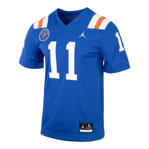 Steve Spurrier Florida Gators Jordan Brand Alternate Ring of Honor Replica Jersey – Royal, Limited Replica Fan Edition