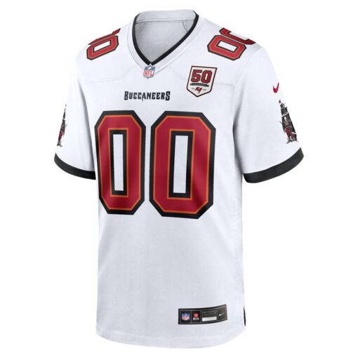 Tampa Bay Buccaneers  50th Season Custom Game Jersey – White, Limited Replica Fan Edition