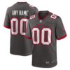 Tampa Bay Buccaneers Alternate Custom Game Jersey - Pewter, Limited Replica Fan Edition