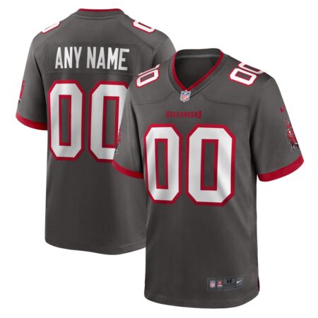 Tampa Bay Buccaneers  Alternate Custom Game Jersey – Pewter, Limited Replica Fan Edition