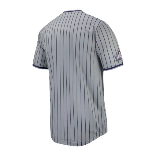 TCU Horned Frogs Nike Pinstripe Replica Baseball Jersey – Gray, Limited Replica Fan Edition