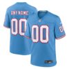 Tennessee Titans Oilers Throwback Custom Game Jersey - Light Blue, Limited Replica Fan Edition