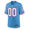 Tennessee Titans Oilers Throwback Custom Game Jersey - Light Blue, Limited Replica Fan Edition