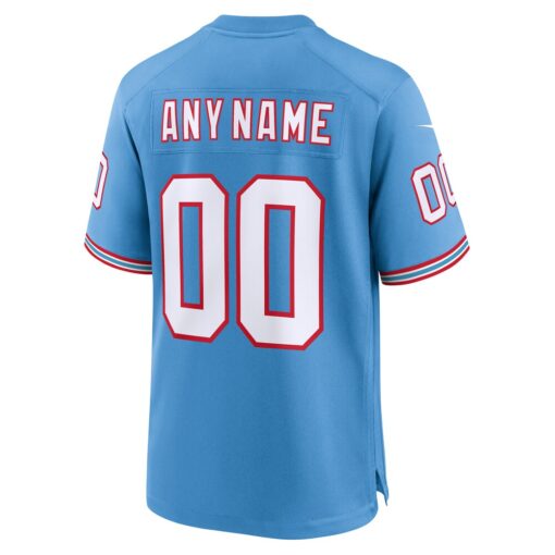 Tennessee Titans  Oilers Throwback Custom Game Jersey – Light Blue, Limited Replica Fan Edition