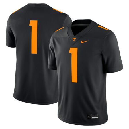 Tennessee Volunteers Nike Alternate Game Jersey – Black, Limited Replica Fan Edition