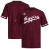 Texas A&M Aggies Reversible Retro Full-Button Baseball Jersey - Maroon, Limited Replica Fan Edition