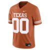 Texas Longhorns Custom Football Game Jersey - Texas Orange, Limited Replica Fan Edition