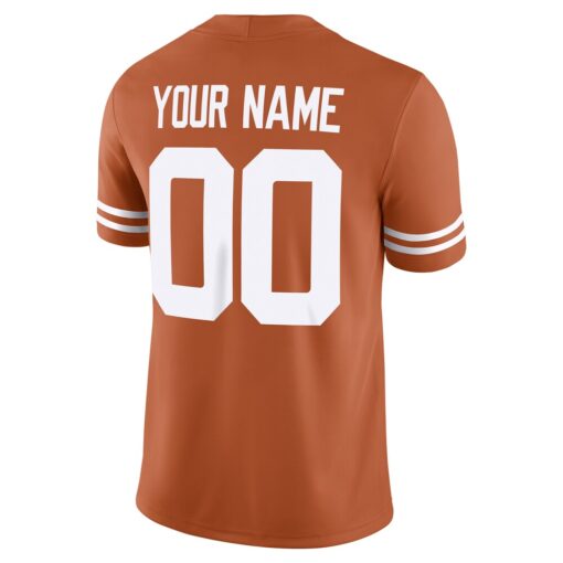 Texas Longhorns  Custom Football Game Jersey – Texas Orange, Limited Replica Fan Edition