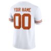 Texas Longhorns Custom Game Jersey - White, Limited Replica Fan Edition