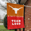 Texas-Longhorns vs Custom Team House Divided Flag, Custom House Flag 1 Texas-Longhorns vs Custom Team House Divided Flag, Custom House Flag
