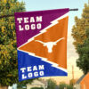 Texas-Longhorns vs Custom Team House Divided Flag, Custom Spirit Flag