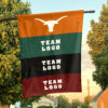 Texas-Longhorns vs Custom Team House Divided Flag, NCAA Rival Flag