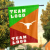 Texas-Longhorns vs Custom Team House Divided Flag, NCAA Spirit Flag