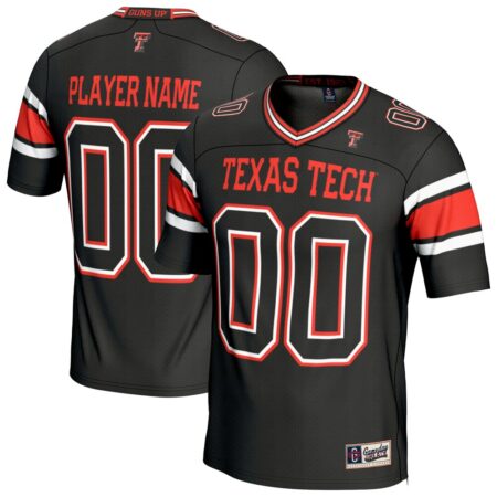 Texas Tech Red Raiders GameDay Greats Unisex Personalized Football Fashion Jersey – Black, Limited Replica Fan Edition