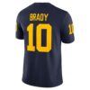 Tom Brady Michigan Wolverines Jordan Brand Game Jersey - Navy, Limited Replica Fan Edition