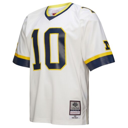 Tom Brady Michigan Wolverines Mitchell & Ness 1999 Legacy Jersey – White, Limited Replica Fan Edition