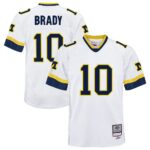 Tom Brady Michigan Wolverines Mitchell & Ness Youth 1999 College Vault Legacy Jersey - White, Limited Replica Fan Edition