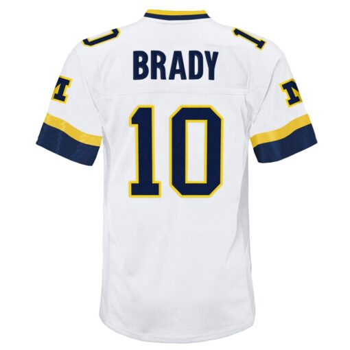 Tom Brady Michigan Wolverines Mitchell & Ness Youth 1999 College Vault Legacy Jersey – White, Limited Replica Fan Edition