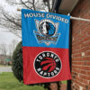 Toronto vs Dallas House Divided Flag, NBA House Divided Flag 1 Toronto vs Dallas House Divided Flag, NBA House Divided Flag