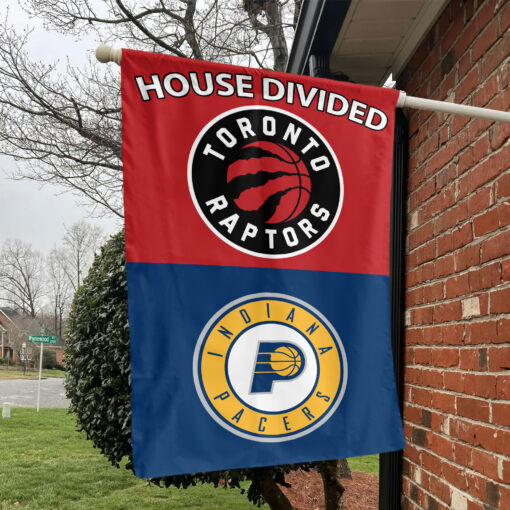 Toronto vs Indiana House Divided Flag, NBA House Divided Flag Toronto vs Indiana House Divided Flag, NBA House Divided Flag