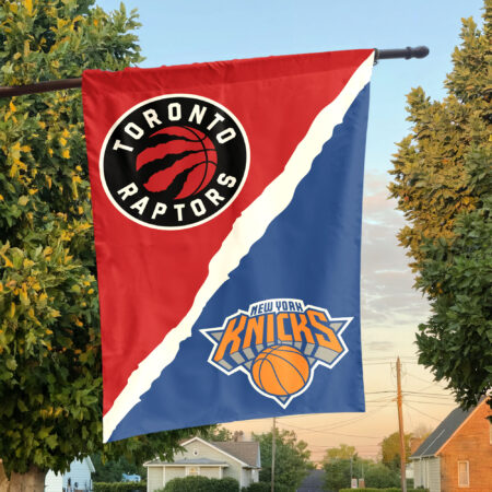 Toronto vs New York House Divided Flag, NBA House Divided Flag