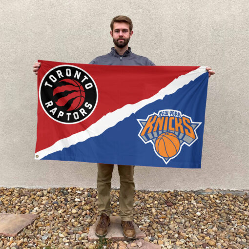 Toronto vs New York House Divided Flag, NBA House Divided Flag Toronto vs New York House Divided Flag, NBA House Divided Flag