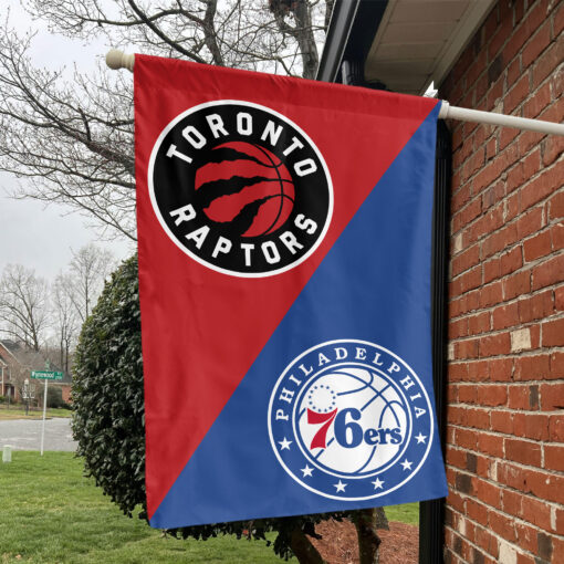 Toronto vs Philadelphia House Divided Flag, NBA House Divided Flag Toronto vs Philadelphia House Divided Flag, NBA House Divided Flag