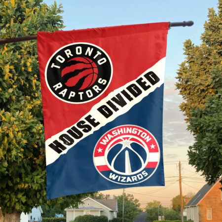 Toronto vs Washington House Divided Flag, NBA House Divided Flag Toronto vs Washington House Divided Flag, NBA House Divided Flag