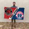 Toronto vs Washington House Divided Flag, NBA House Divided Flag 2 Toronto vs Washington House Divided Flag, NBA House Divided Flag