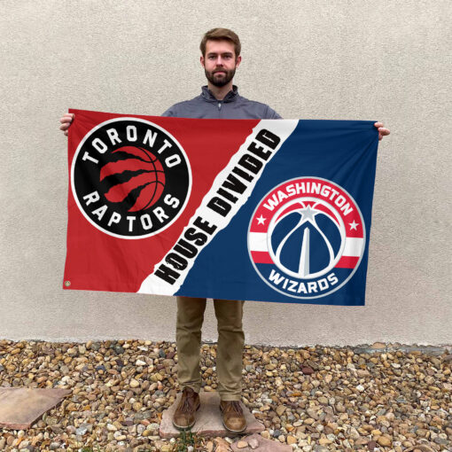 Toronto vs Washington House Divided Flag, NBA House Divided Flag Toronto vs Washington House Divided Flag, NBA House Divided Flag
