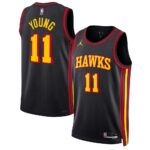 Trae Young Atlanta Hawks Jordan Brand Unisex Swingman Jersey - Statement Edition - Black, Limited Replica Fan Edition
