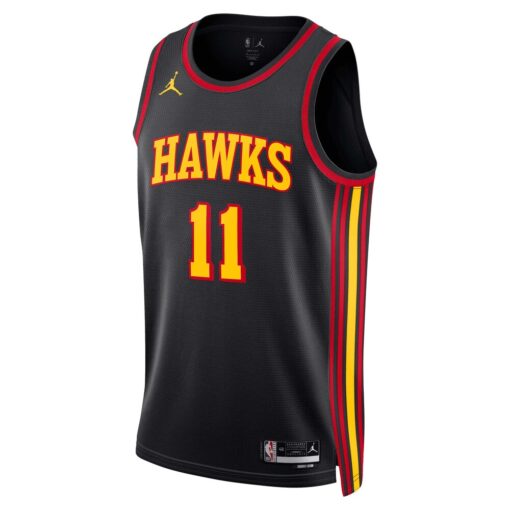 Trae Young Atlanta Hawks Jordan Brand Unisex Swingman Jersey – Statement Edition – Black, Limited Replica Fan Edition