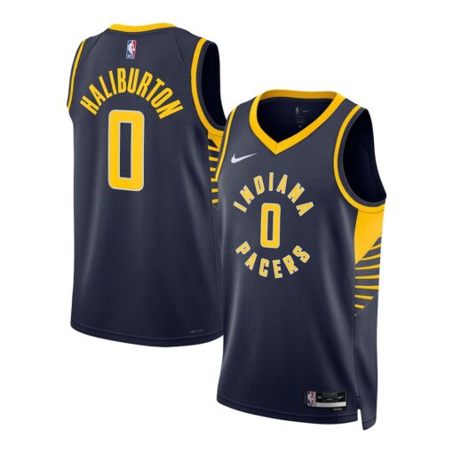 Tyrese Haliburton Indiana Pacers Unisex Swingman Jersey – Icon Edition – Navy, Limited Replica Fan Edition