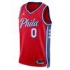 Tyrese Maxey Philadelphia 76ers Jordan Brand Unisex Swingman Jersey - Statement Edition - Red, Limited Replica Fan Edition