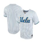 UCLA Bruins Nike Pinstripe Replica Full-Button Baseball Jersey - White, Limited Replica Fan Edition