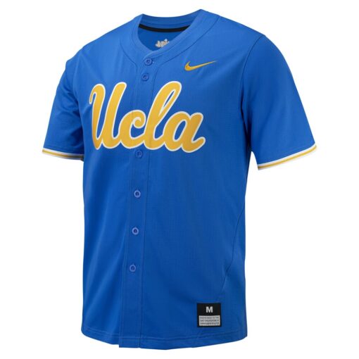 UCLA Bruins Nike Replica Full-Button Baseball Jersey – Blue, Limited Replica Fan Edition